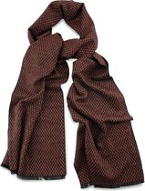 We Love Ties - Herensjaal viscose Kjell steenrood - steenrood / zwart