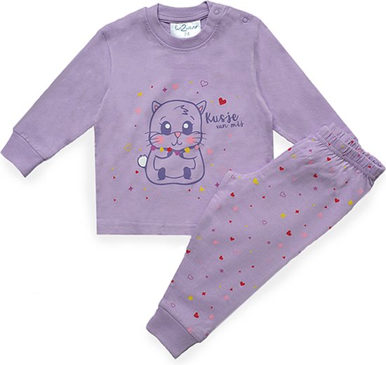 Fun2wear - bébé/enfant en bas âge - filles - hamster - pyjama - lilas - 68