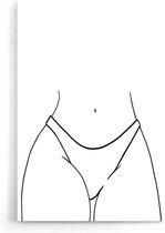 Walljar - Waist - Muurdecoratie - Poster
