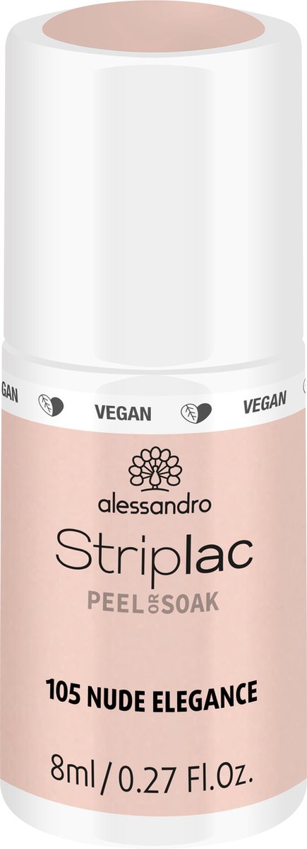 Goedkoopste Alessandro Striplac Peel or Soak - Gellak - 105 Nude Elegance - 8 ml