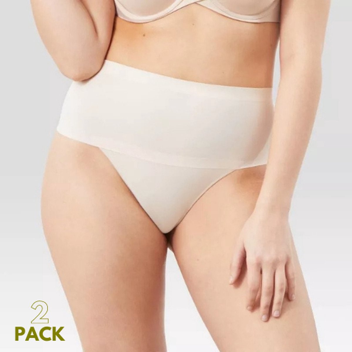 Maidenform Cover Your Bases 2 Pack Thong Vrouwen Onderbroek - Transparent - Maat M