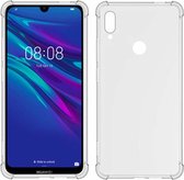 Huawei Y6 (2019) hoesje, Transparante Shock proof gel case met verstevigde hoeken, Volledig doorzichtig | GSM Hoesje / Telefoonhoesje Geschikt Voor: Huawei Y6 (2019)