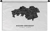 Tapisserie - Tissu mural - Brabant du Nord - Pays- Nederland - Carte - 180x120 cm - Tapisserie murale