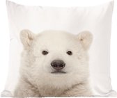 Sierkussen - Animaux Ours Polaire - Multicolore - 40 Cm X 40 Cm