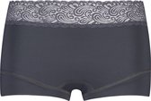 RJ Bodywear Pure Color Kant dames short - grijs - Maat: L