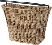 Basil Bremen Rattan Look KF Fietsmand - Voor - Kunststof Rotan - Seagrass