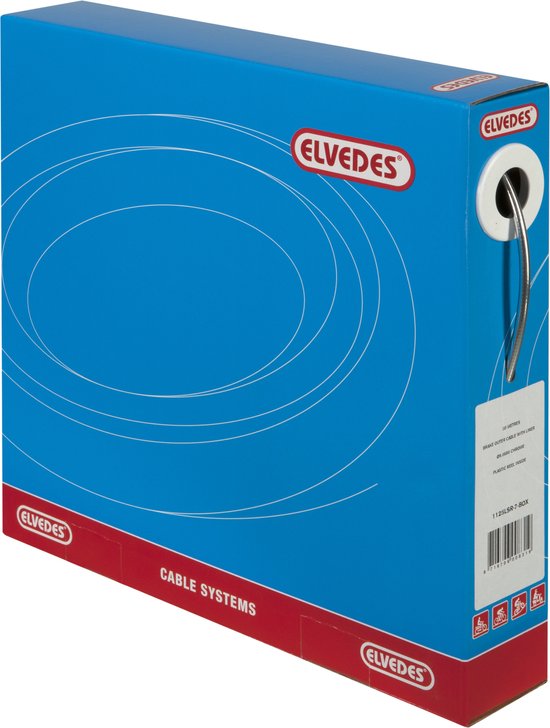 Foto: Elvedes rem buitenkabel 5 mm 30 meter chroom per doos