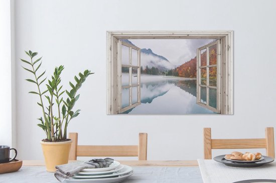 Tableau Toile Transparente - Automne - Water - 60x40 cm - Décoration murale