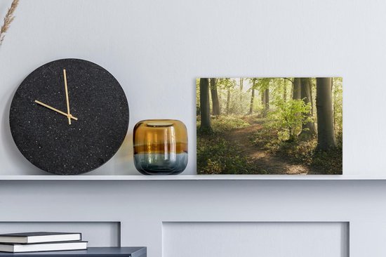 Chemin dans la forêt Toile 30x20 cm - petit - Tirage photo sur toile (Décoration murale salon / chambre) / Décoration murale Peintures sur toile