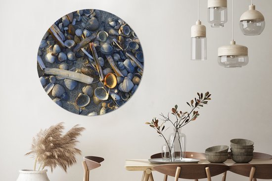 WallCircle - Peinture - Plage De Coquillages Vlieland Et - Multicolore - 140 X 140 Cm