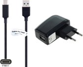 One One 2.0A lader + 0,3m USB C kabel. USB 3.0 / 56 kOhm. Oplader adapter met robuust snoer geschikt voor o.a. JBL Charge 4, Charge 5, CLUB 700BT, CLUB 950NC, CLUB ONE, Endurance Peak II, Flip 5, Free 2, GO 3, Jr310BT, Link Portable