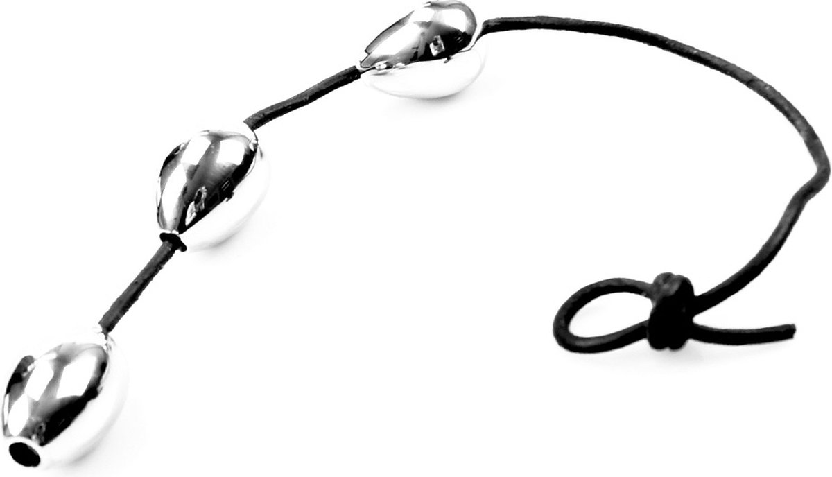 Goedkoopste 3 Anaal Eitjes van RVS aan snoer Ø 50 mm