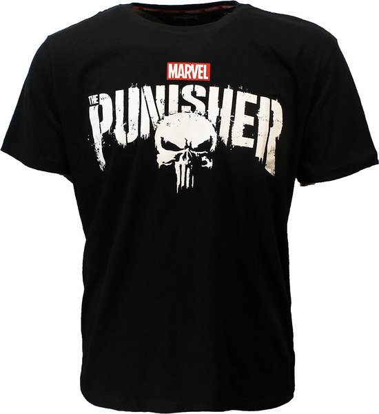 Malaise Onvermijdelijk zak Marvel Comics The Punisher Logo T-Shirt Zwart - Official Merchandise |  bol.com