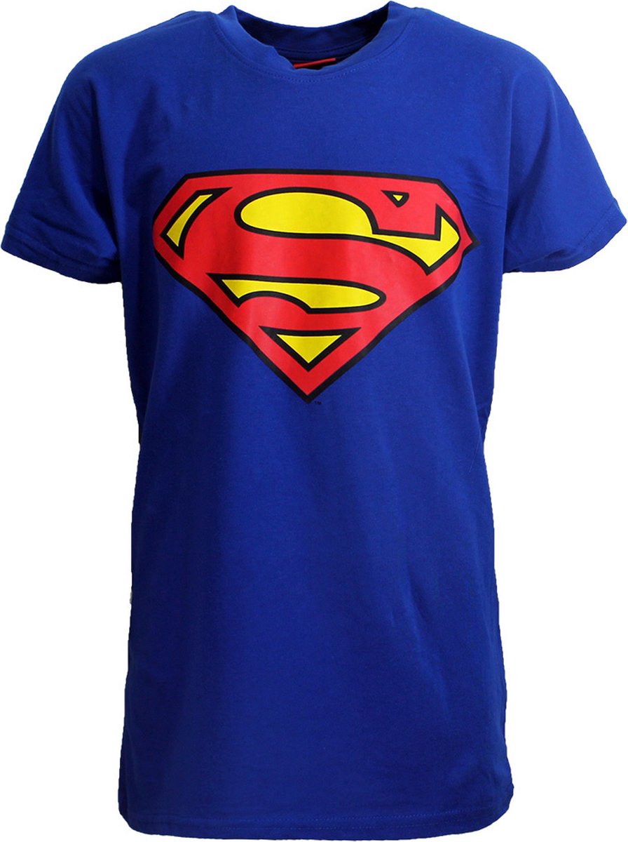 triatlon complicaties versterking Superman Logo Kids T-Shirt Donkerblauw - Officiële Merchandise | bol.com