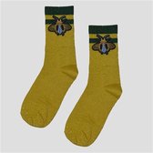 Socks Glitter Yellow Bee