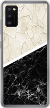 Geschikt voor Samsung Galaxy A41 hoesje - Marmer print - Patronen - Luxe - Siliconen Telefoonhoesje