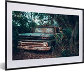 Fotolijst incl. Poster - Vintage - Auto - Florida - 60x40 cm - Posterlijst