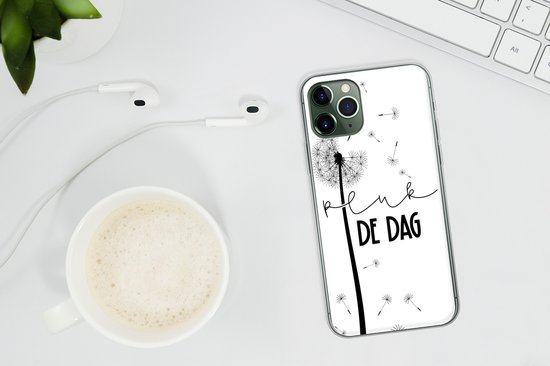 Coque iPhone 11 Pro Max - Citations - Carpe diem - Pissenlit - Siliconen
