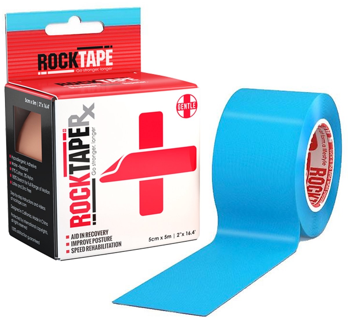 RockTape RX (5cm x 5m) blauw