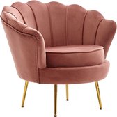 Sky Style Tulip Fauteuil Velvet Roze