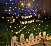 Silhouette Cameo - Raamsticker Sinterklaas - kerst huisjes - statische raamfolie