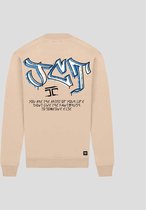 JORCUSTOM Graffiti Sweater - Sand - Volwassenen - Maat XS