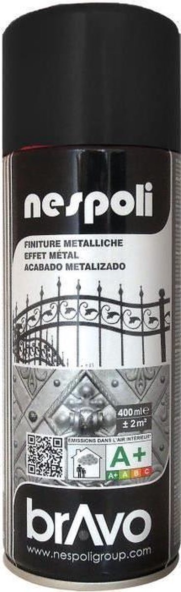 Spuitverf metallic zwart