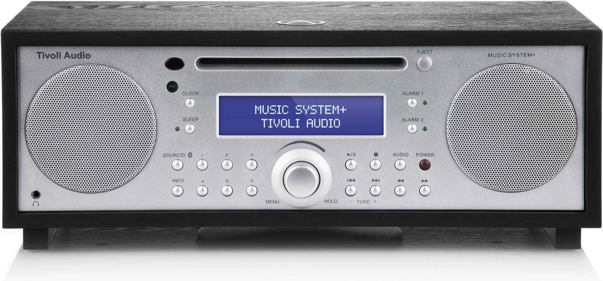 Tivoli Audio -  MusicSystem+ - Alles-in-een-Hifi-systeem - Zilver/Zwart