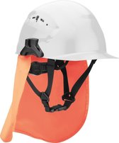 Schuberth Cross Guard kinriemen met UV nekbescherming Wit, oranje