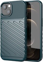 Apple iPhone 13 Hoesje TPU Thunder Design Back Cover Groen