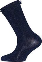 Kindersokken Donkerblauw met Glittergaren en pareltjes - 23/26