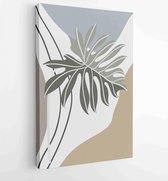 Abstract Plant Art-ontwerp voor print, omslag, behang, minimale en natuurlijke kunst aan de muur. Vector illustratie. 3 - Moderne schilderijen – Verticaal – 1820081960 - 40-30 Vert