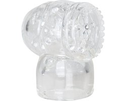 EasyToys Wand Collection – Opzetstuk Met Masturbator - Clear