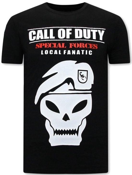 T-shirt Local Fanatic Call of Duty - Zwart - Tailles: XXL
