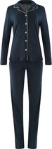 Seidensticker Dames pyjama lang - met knoopjes Basic