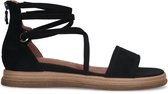 No Stress - Dames - Zwarte suède sandalen met bandjes - Maat 38