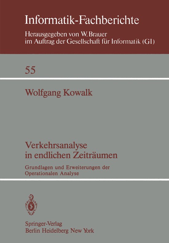 Verkehrsanalyse in endlichen Zeiträumen - cover