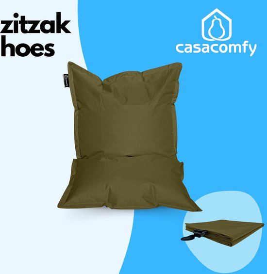 Casacomfy Zitzakhoes,Stoffen,Bekleding,Zonder Vulling,130x150,Olijf Groen,Volwassenen & Kinderen