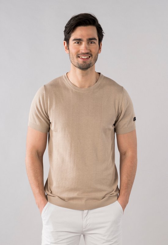 Presly & Sun Heren - T-Shirt - Taupe - M - Sem