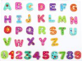 Houten magnetische letters en cijfers - koelkastmagneten voor kinderen - alfabet letter en cijfermagneten voor kinderen- ABC en Spelling Learning Toys- Kousvullers Stuffers for Kids