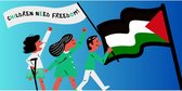 Children Need Freedom - Palestina Spandoek 200x400cm