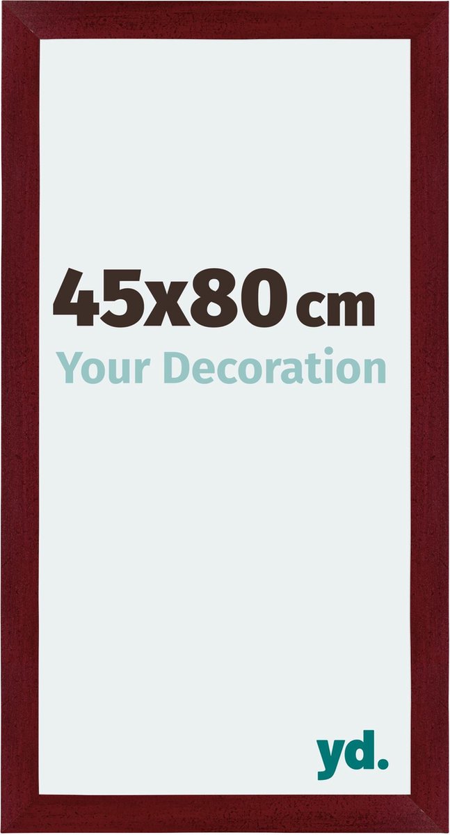 yd. Your Decoration - Fotolijst 45x80 cm - MDF - Wijnrood Geveegd - Mura