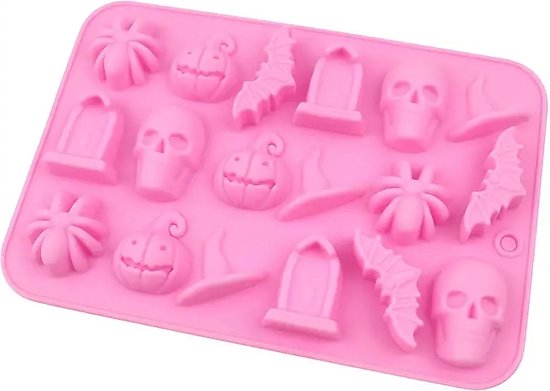 DW4Trading Siliconen Mal Halloween - Kaarsen - Gips & Epoxy Gieten - Zeep - Cake Chocolade Fondant