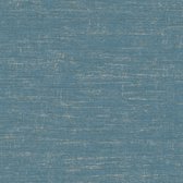 Ton sur ton behang Profhome 378576-GU vliesbehang licht gestructureerd tun sur ton glanzend blauw goud 5,33 m2