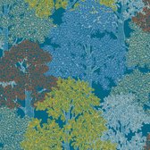Natuur behang Profhome 377531-GU vliesbehang glad design mat blauw geel rood crèmewit 5,33 m2