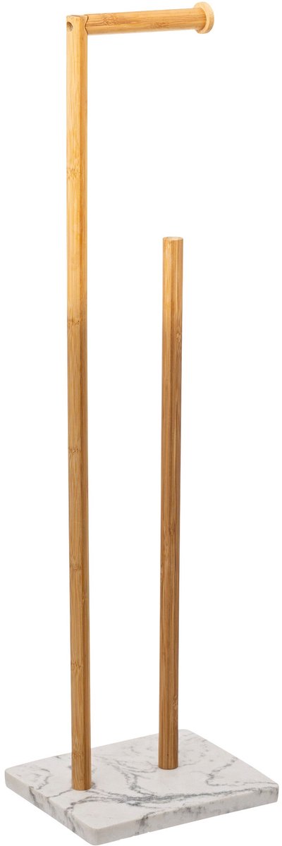 5Five Léa Toiletrolhouder met reservehouder 22x18x78cm - Wit