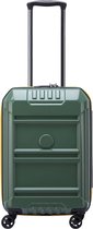 Delsey Bagage à main valise rigide / Trolley / Valise de voyage - Rempart - 55 cm - Vert