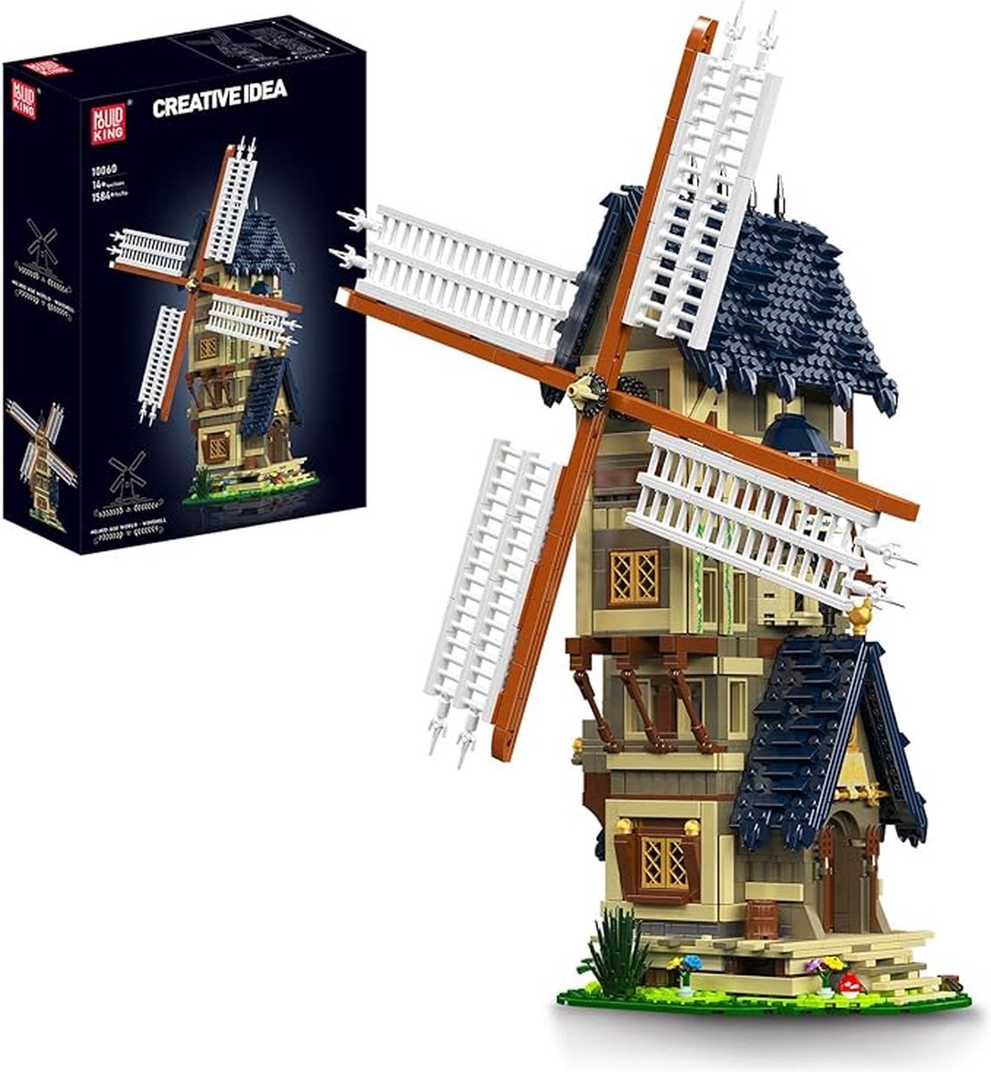 Mouldking 10060 - Windmolen - Kinderdijk - 1584 onderdelen