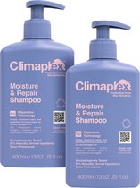 CLIMAPLEX Moisture & Repair Shampoo Voordeelverpakking - Herstelt, Ontwart & Hydrateert - Beschermt Tegen Weerselementen - Voor Beschadigd Haar - 400 ml - 2 Stuks