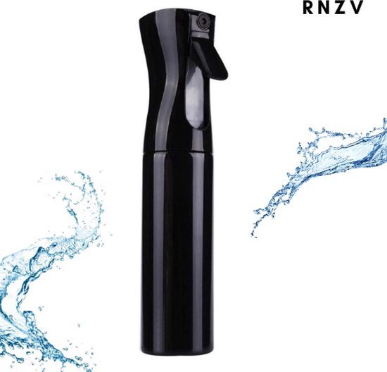 Foto: Rnzv mist spray bottle pro 300ml luxe haarspray nieuw design motivatie professionele mist verstuiver haar kappersspuit waterspuit verstuiver waterspuit haar zwart